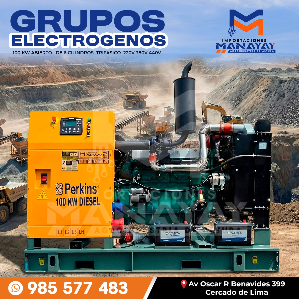 Grupo Electrogeno 100 kw